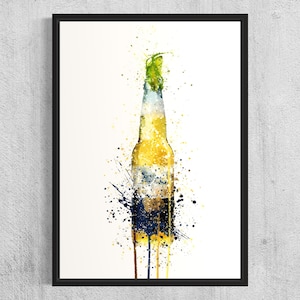 Corona beer wall art - Beer painting - Beer decoration - Corona wall decor