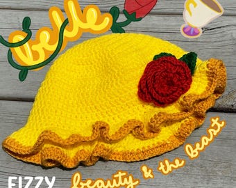Beauty and the Beast Crochet Hat — Belle