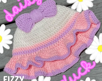 Daisy Duck Crochet Bucket Hat