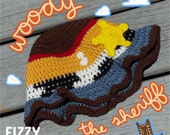 Woody Toy Story Crochet Bucket Hat