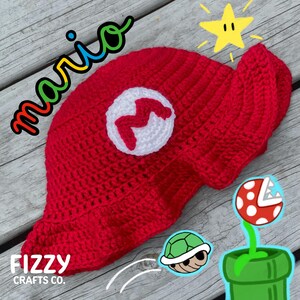 Mario Crochet Bucket Hat