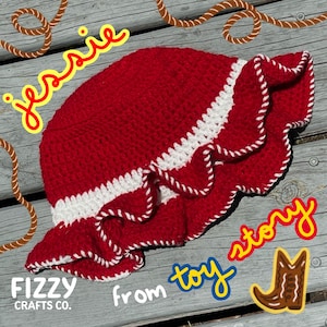 Jessie Toy Story Crochet Bucket Hat