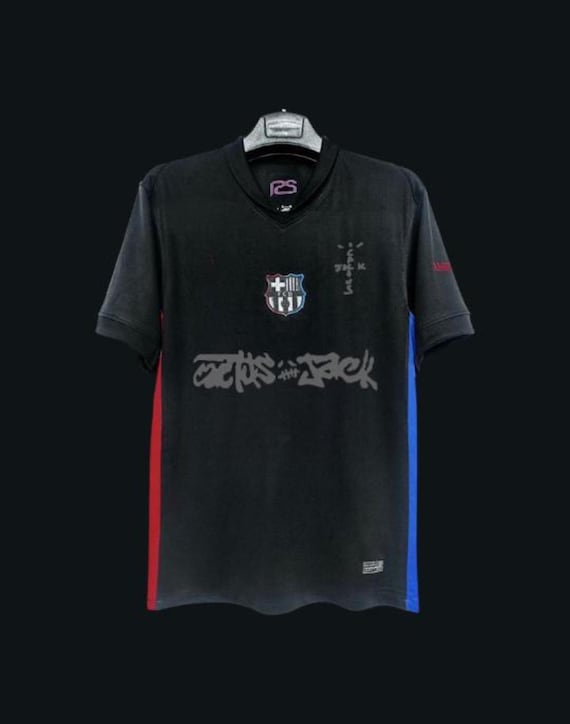 Nike FC Barcelona Cactus Jack シャツ Cactus Jack X Nike X FC Barcelona Jersey • Travis Scott • XL