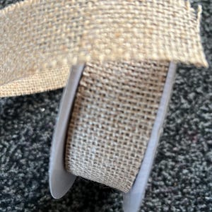 3.2cm/5cm cut edge  Natural Jute Burlap Hessian Ribbon craft hessian rustic ribbon jute ribbon natural ribbon