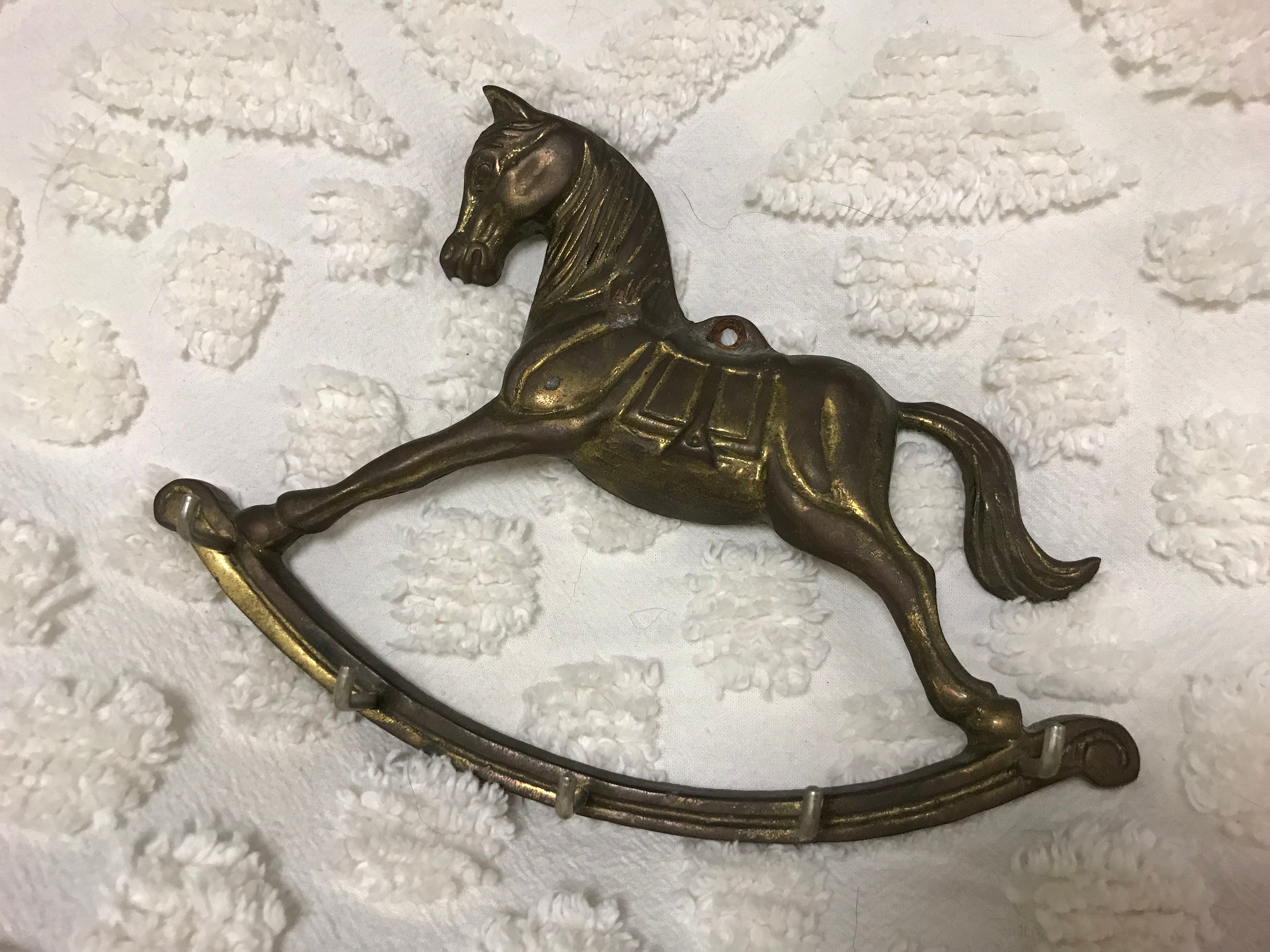 metal rocking horse