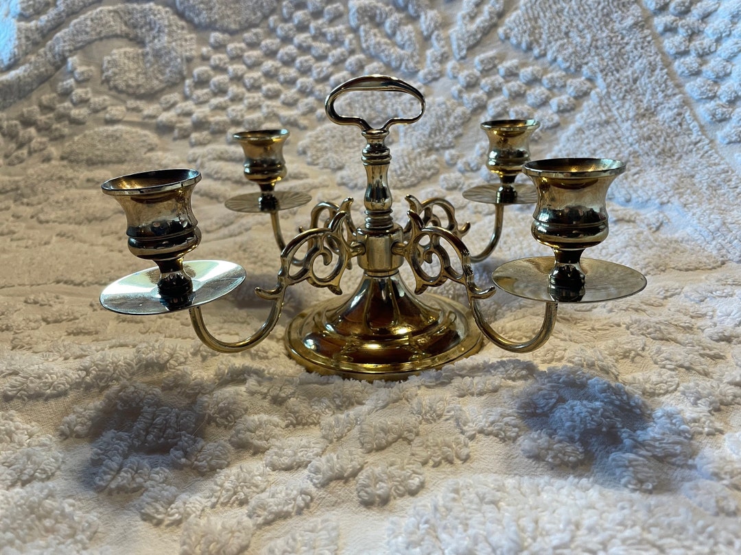 Baldwin Brass Candle Stick Holder Candelabra Four Etsy