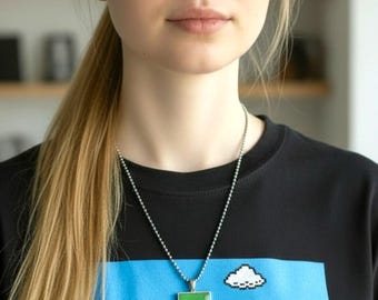 Upcycled RAMulet Necklace, Made from real RAM Chip, Stainless Steel Pendant