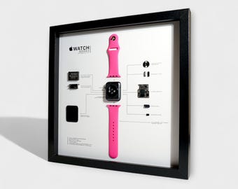 Framed Apple Watch Series 3 Disassembled Wall Art, Office Wall Decor