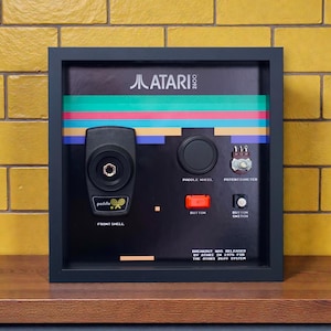 Framed Atari Paddle (Breakout themed) Disassembled Controller Wall Art, Decor for Game Room