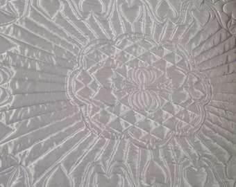 Couverture soyeuse, couverture en satin, couverture de bénédiction, couverture de baptême, couette, couverture de baptême blanche, cadeau de baptême