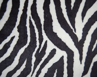 Zebra Minky Tissu