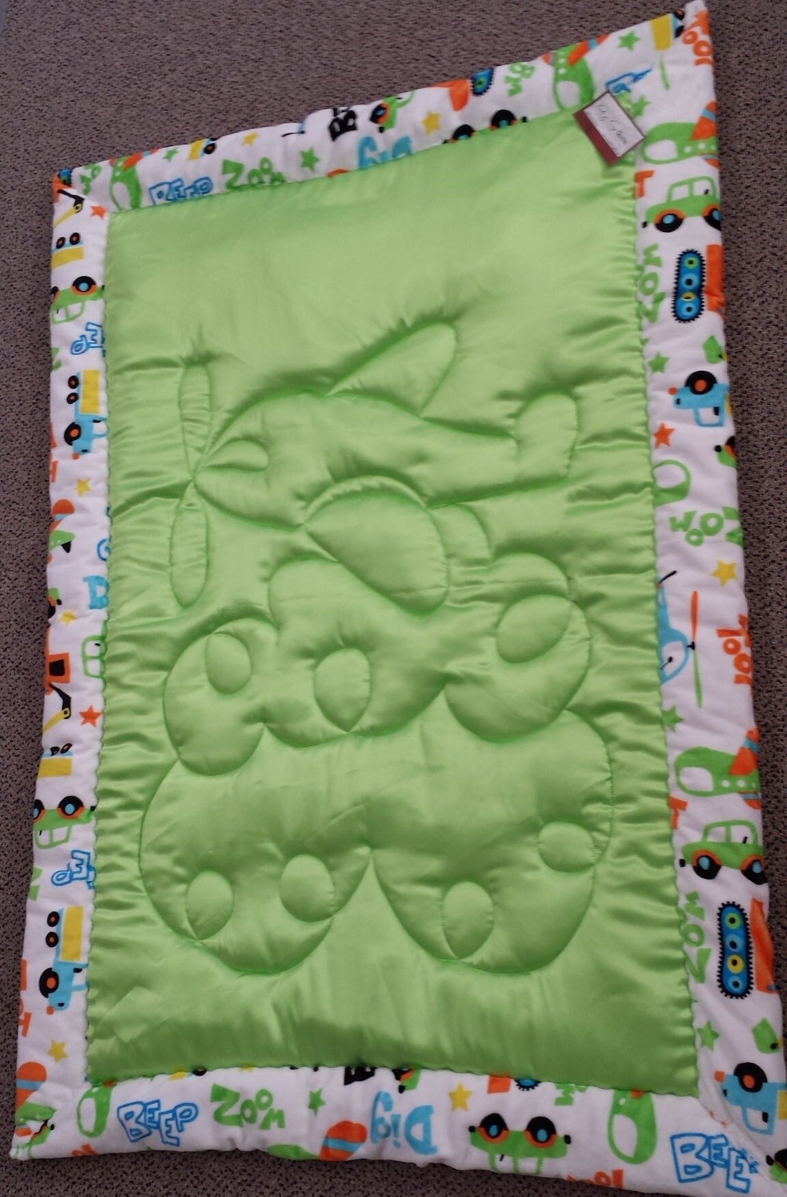 Minky Satin Baby Quilt Crib Quilt Baby Blanket Etsy