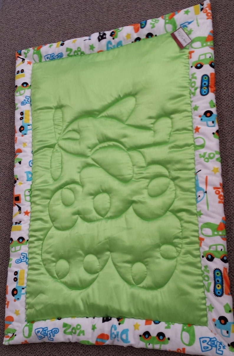 Minky Satin Baby Quilt Crib Quilt Baby Blanket Etsy