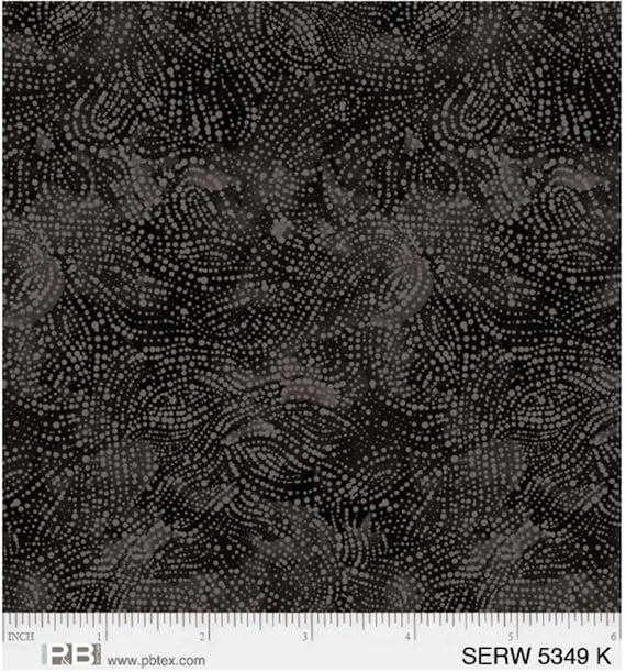 108 inch wide quilt backing - P&B Textiles Serene Texture - Black