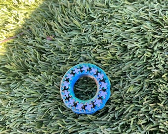 3D-Printed Rolling Gears Finger Ring Fidgets