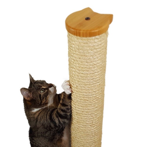 Wall Mounted Cat Scratching Post With Sisal Rope Multiple Etsy