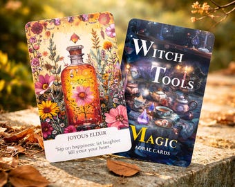 Witch Tools Magic Oracle Cards, 54-Card Tarot Deck