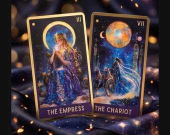 Celestial Tarot Deck 78 Cards English | Traditional Rider Waite Style Tarot with Guidebook