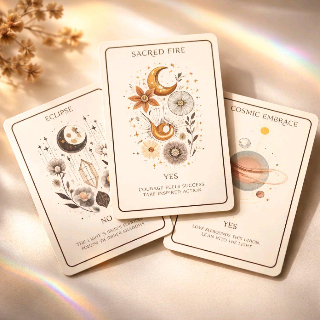 Celestial Oracle Cards Set 44pcs, Tarot Deck, Astrology & Spiritual ...