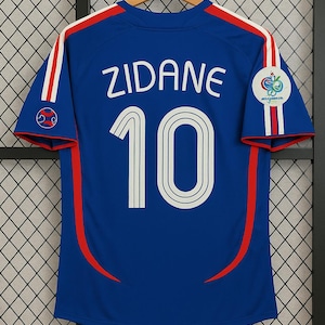 Zidane #10 France Jersey – 2006 Retro Football Shirt