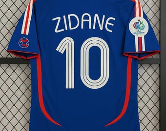 Zidane #10 Frankreich Trikot – Retro-Fußballtrikot von 2006