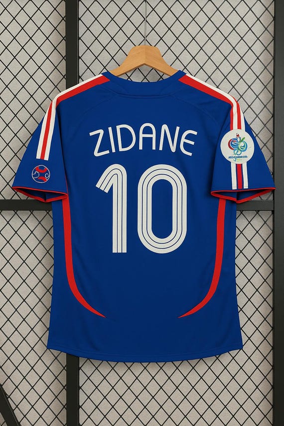 Zidane #10 France Jersey – 2006 Retro Football Shirt - Etsy New