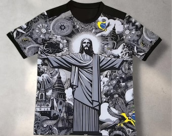 Brasilien-Fußballtrikot im Retro-Stil – Limitierte Auflage – Herren-Sportbekleidung – WM-Fan-Geschenk