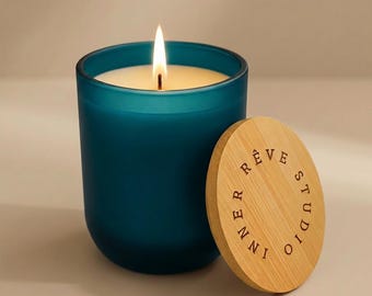 Deep Current Candle with 2-Minute Digital Reset  | Ocean Water Soy Candle for Intuition | Luxury Mindfulness Gift | Inner Rêve Studio