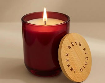 Ignite Spirit Candle with 2-Minute Digital Reset  |  Berry Rose Soy Candle for Self Love | Luxury Mindfulness Gift | Inner Rêve Studio