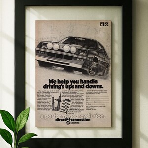 Floating Frame Dodge Daytona Rally Original Advertisement Magazine Print Wall Decor Framed One of One