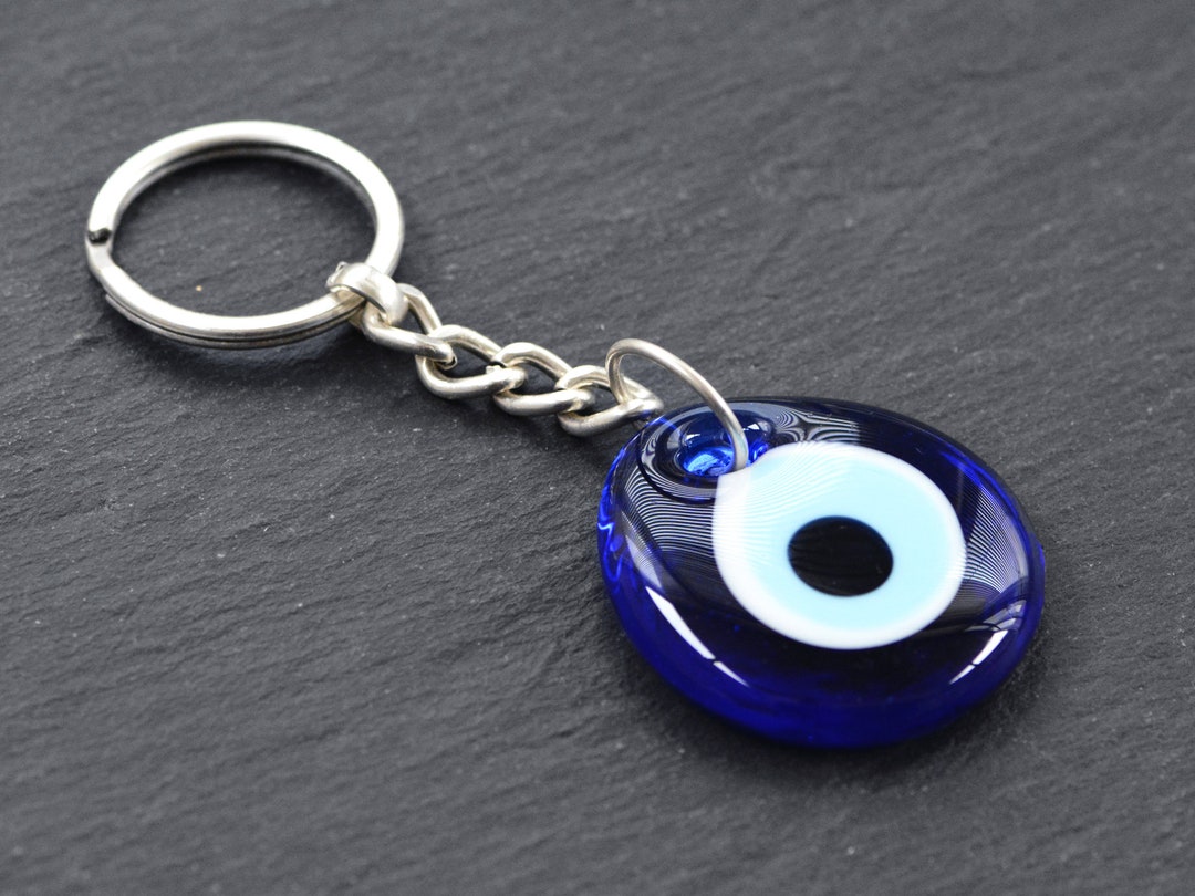 Evil Eye Keychain, Blue Glass Evil Eye, Turkish Nazar Boncuk, Greek Eye — free download
