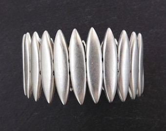 Elips Stretchy Silver Statement Bracelet - Authentic Turkish Style