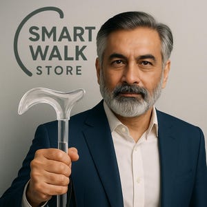 Custom Acrylic Walking Cane – Handmade Luxury Walking Stick for Women & Men | Unique Diamond-Style Handle | Stylish Gift