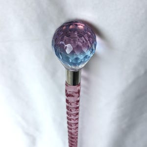 Neon Blue Acrylic Walking Cane: Lightweight Stylish Mobility Aid