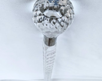Luxury Pink Acrylic Walking Cane: Crystal Handle, Elegant Support For man and women