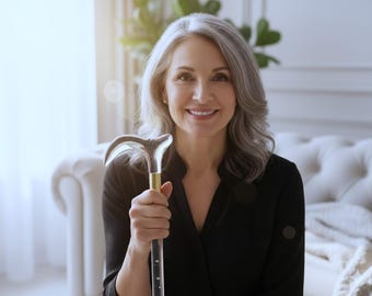 Invisible Walking Cane | Custom Height | Clear Walking Stick