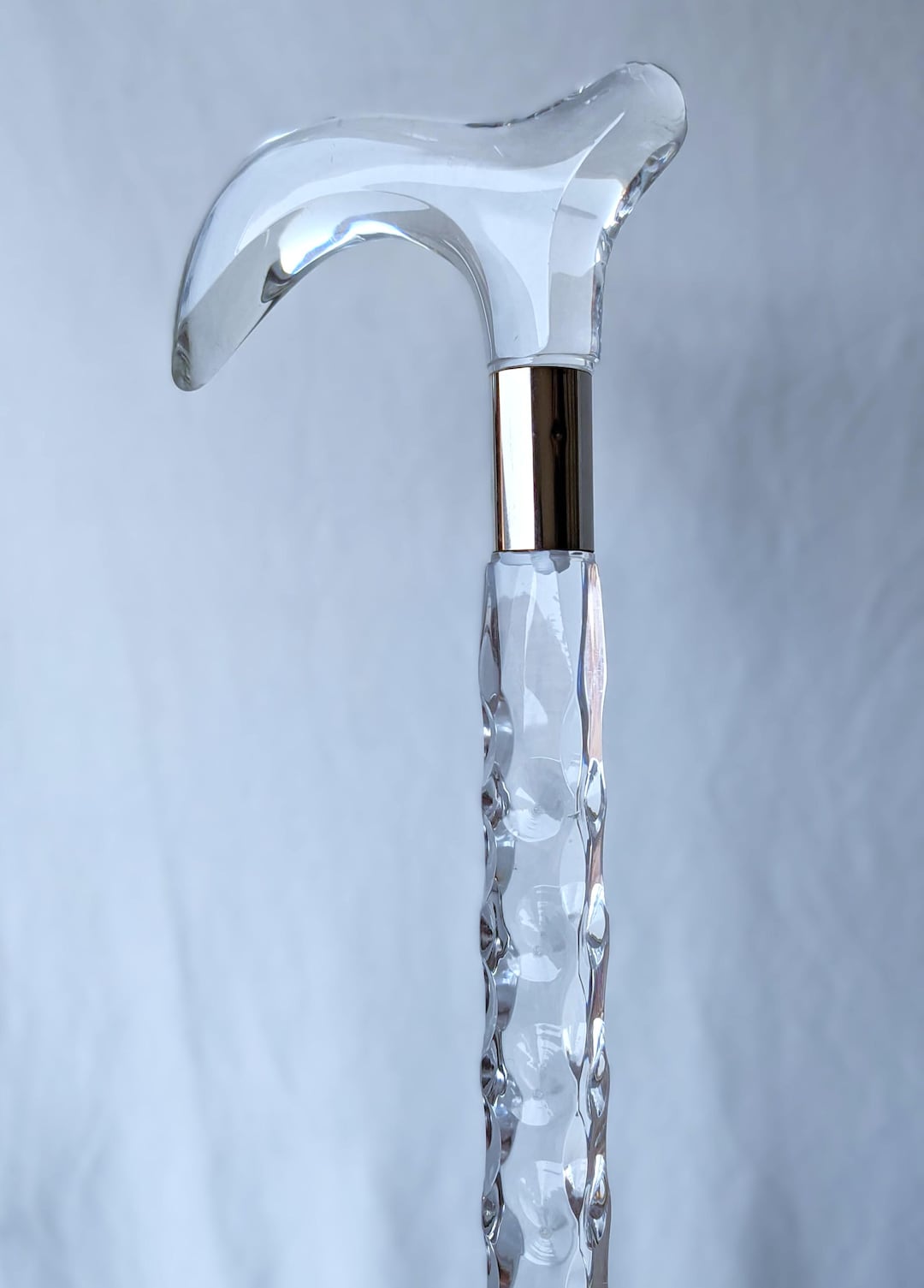 Transparent Acrylic Walking Cane Diamond Handle | Luxury Wedding Cane ...