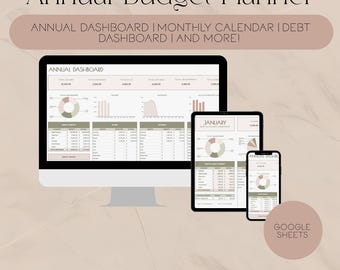 Planejador de orçamento anual Planilhas Google Planilha de orçamento Controle de salário mensal Planilha de orçamento de despesas semanais Planilha de finanças