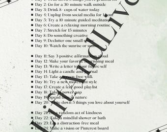 30-Day Self-Care Challenge | Digital Download
