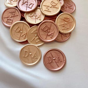 Custom Logo Wax Seal, Personalized Wax Sticker, 40 Colors 48 Designs , Wedding Invitation Seal Stickers, Monogram 3D Wax Seal Sticker