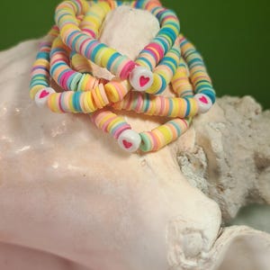 Summer Clay Bead Bracelet