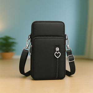 Petit sac à bandoulière pour téléphone portable pour femme - Mini sac à main avec bandoulière - Sac pour téléphone portable, pochette portefeuille