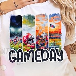 Football Png, Game Day Football Brushstroke PNG, Football Bow Png, Football Mama Png Football Mom Png Brushstroke Football Png Touchdown Png