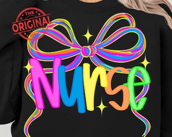 Kokette Krankenschwester PNG, Neon-Krankenschwester Kokette PNG, Kokette Krankenschwester Design, Krankenschwester Alltag PNG, niedliche Sublimation für das Krankenschwesternleben Geschenk, Girly Krankenschwestern