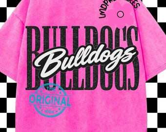 Bulldogs Football PNG, Bulldogs Game Day Png, Football Mascot Png, High School Bulldogs Png, Bulldogs Lover Gift, Gift for Bulldog Fans