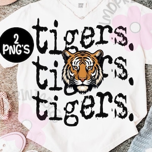 Tigers PNG Bundle, High School Tigers Football png, Tiger Shirt png, Tiger Football png, Mascot Tigers shirt png, Tigers school spirit png