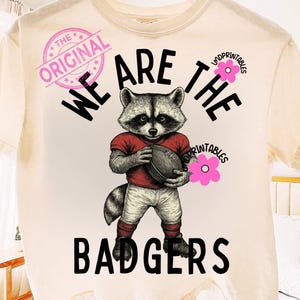 Badgers Png, Badgers Mascot Design, Badgers Sublimation, Badgers Football png, Badger Fans png, Badgers Sports Fans, Badgers Shirt Png