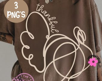 Thanksgiving PNG, Doodle Turkey PNG, Thanksgiving Sublimation Bundle, Thanksgiving Digital Downloads, Fall Png, Preppy Thanksgiving Pngs