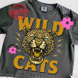 Wildcats PNG, High School Wildcats Football png, Wildcats shirt png, Wildcats Football png, Mascot Wildcats png, Wildcat school spirit png
