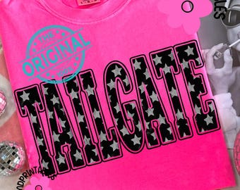 Tailgate PNG, Retro Football png, Football Tailgate Season png, Football Shirt Png, Distressed Star Football shirt sublimation, Game Day Png